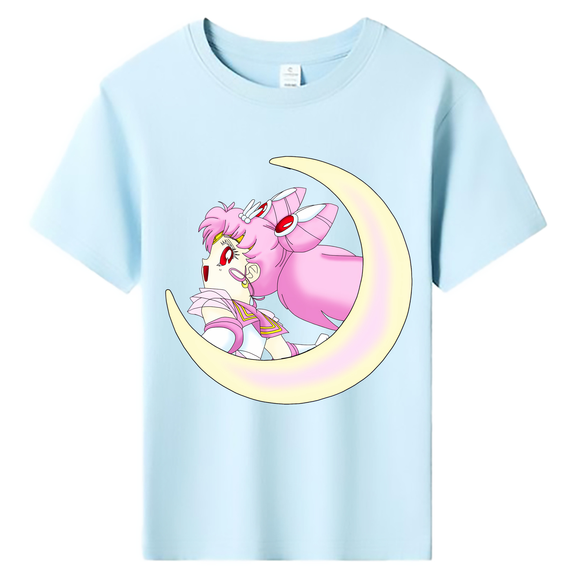 （画像用） 美少女戦士セーラームーン ちびうさ Sailor Moon Chibiusa Tsukino Usagi Small Lady Serenity 綿100％キッズTシャツ（フロントプリント）